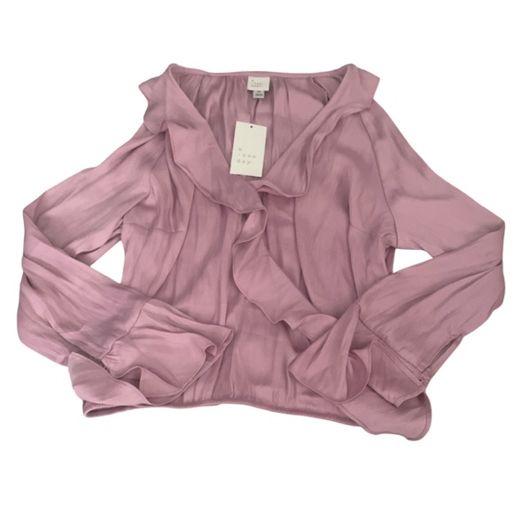 A New Day Ruffle Wrap Blouse - Picture 1 of 4